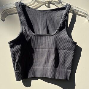 Ribbed Gray Tank Top
